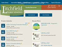 Tablet Screenshot of litchfieldschools.org